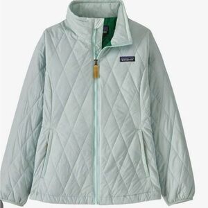 Like NEW PATAGONIA Big Girls Nano Puff Diamond Quilt Jacket size XL